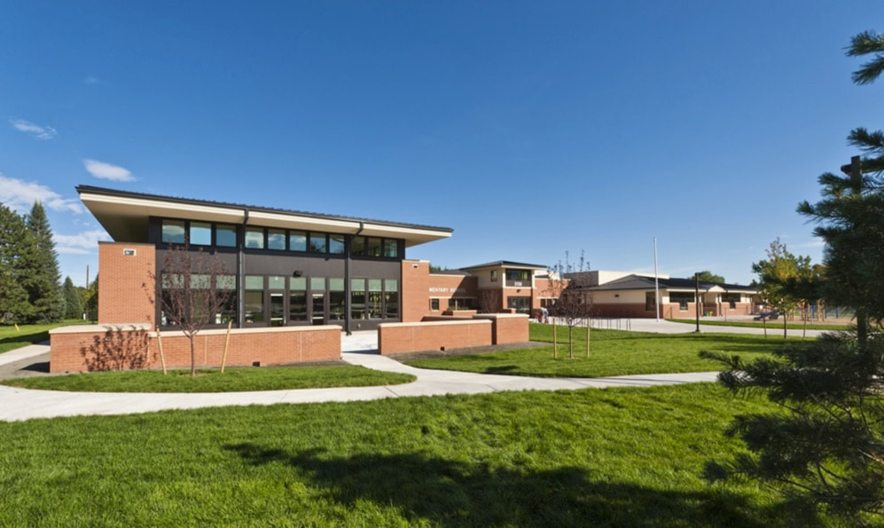 Edificio de la escuela Columbine Elementary (banner del encabezado)